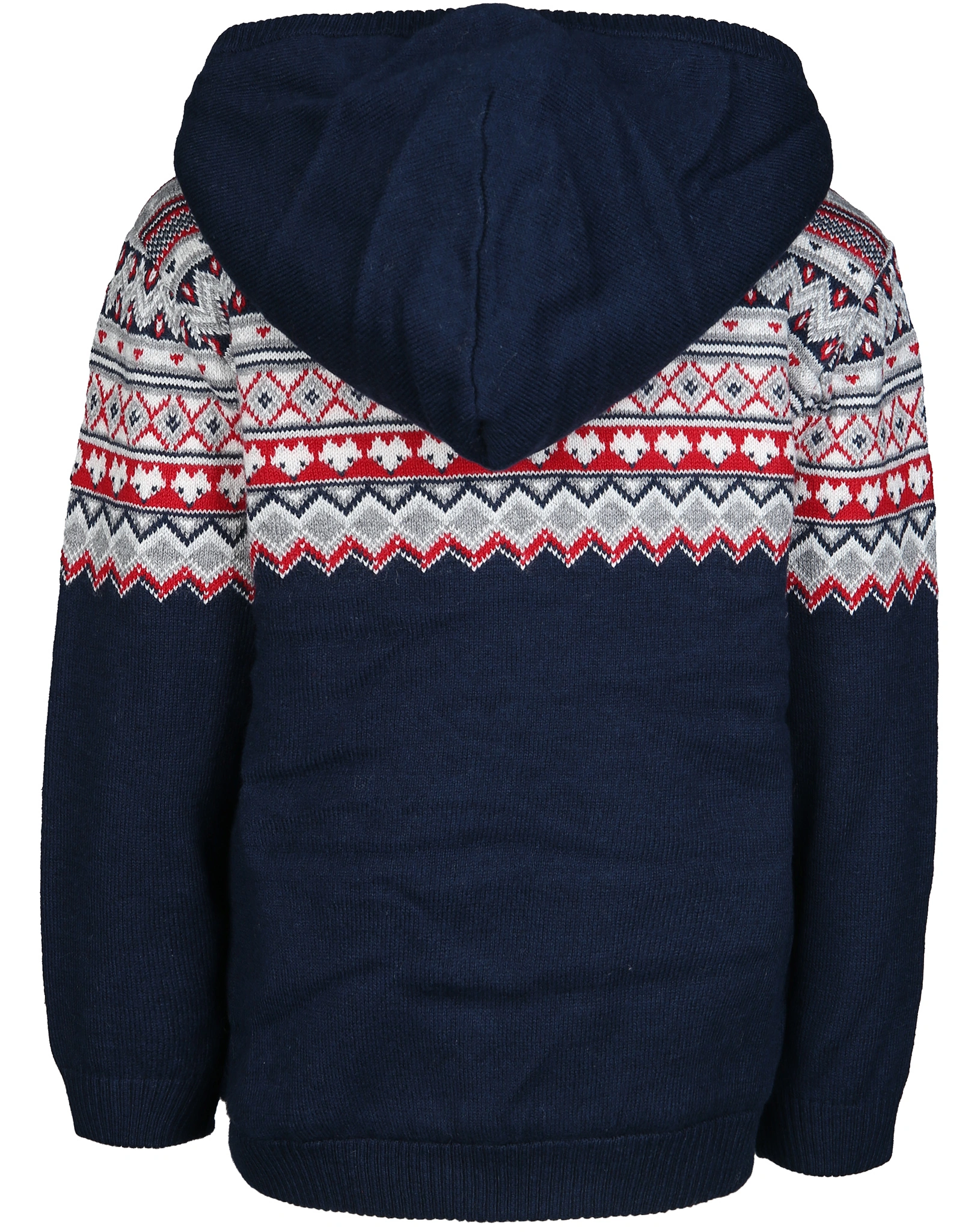 Kapuzen-Strickjacke WINTER PLUSH in dark navy