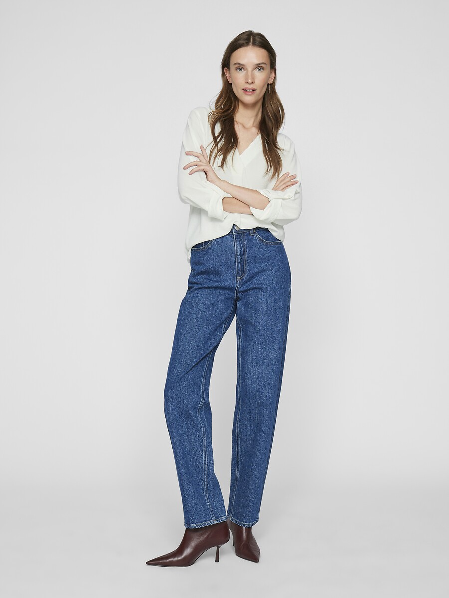 VILA<br>Blusa com decote em V