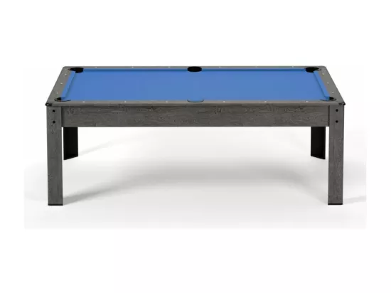 Billard Américain convertible table 6places KITBILL 6Ft - 206,5 x 116,5 x 80 cm Plateau dînatoire et accessoires inclus - Gris