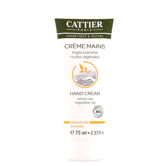 Crème mains à l'argile blanche Cattier Bio