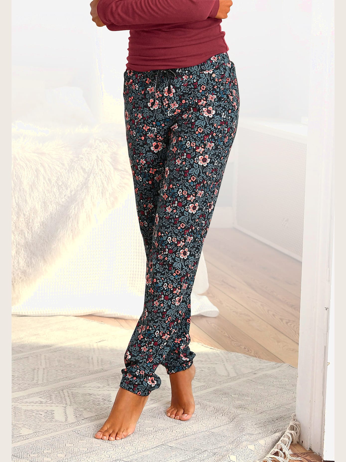 Pantalon de nuit à motifs