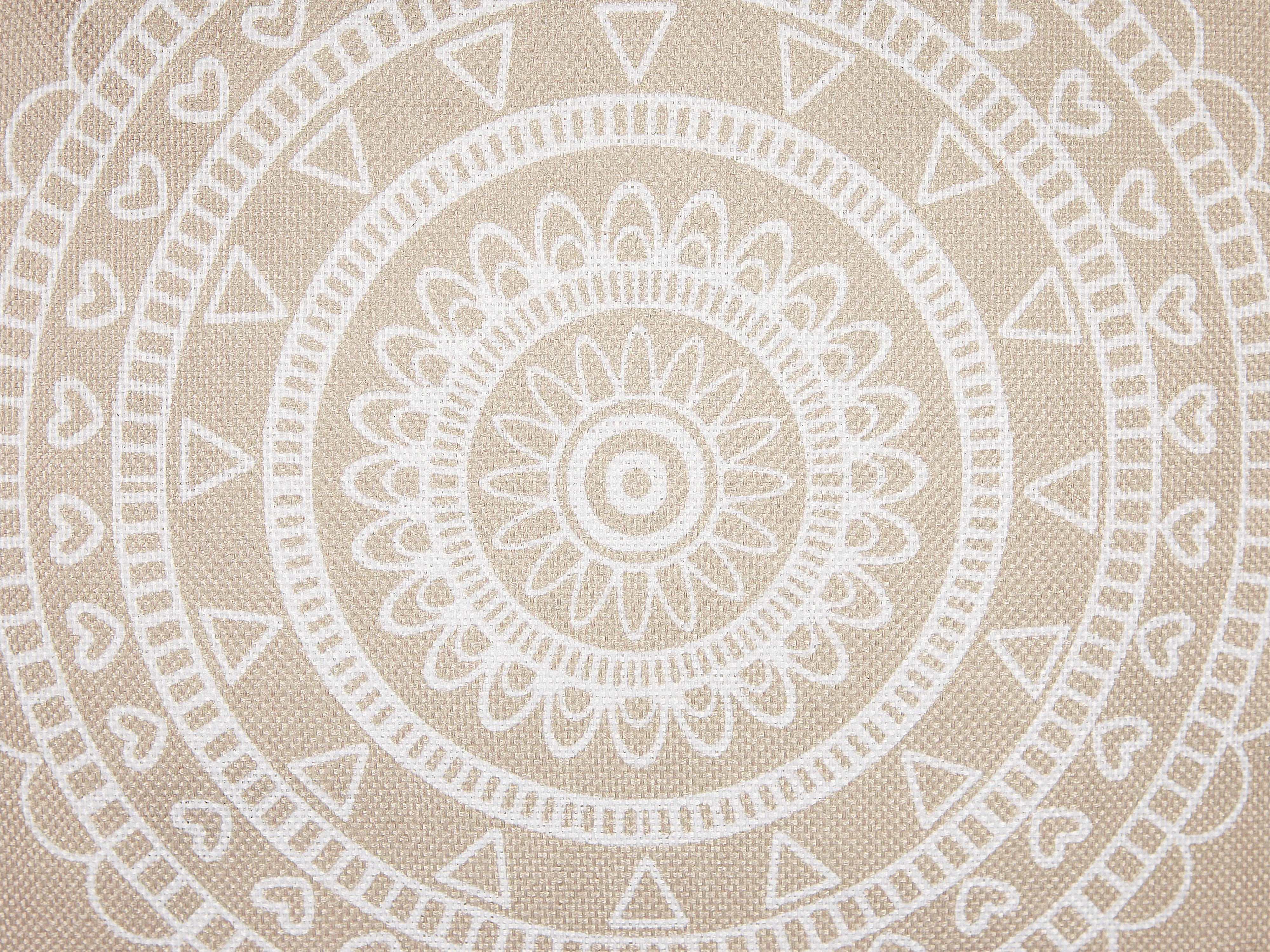 Set van 2 sierkussens AGRIMONY 45 x 45 cm Beige oosters patroon