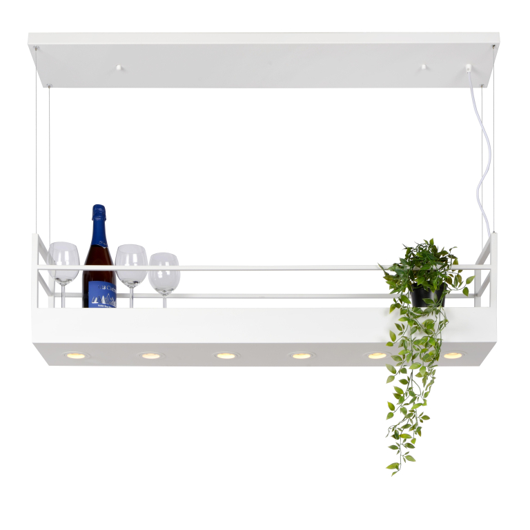 Lucide Miravelle 6 hanglamp zwart