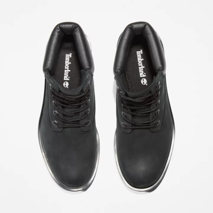 Bota Kinsley de 6 polegadas para mulheres na cor preta.