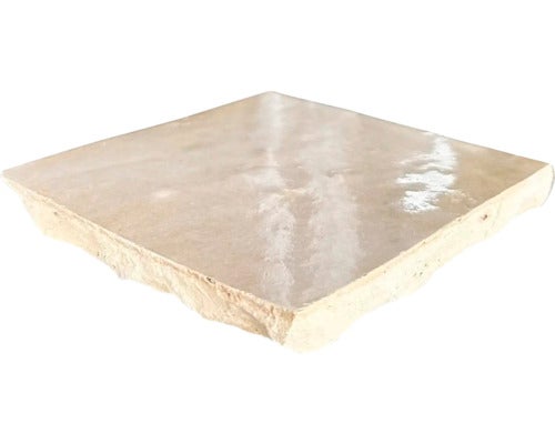 Handgemaakte wandtegel Zellige Alhambra 08 Cafe au Lait 10x10cm glanzend