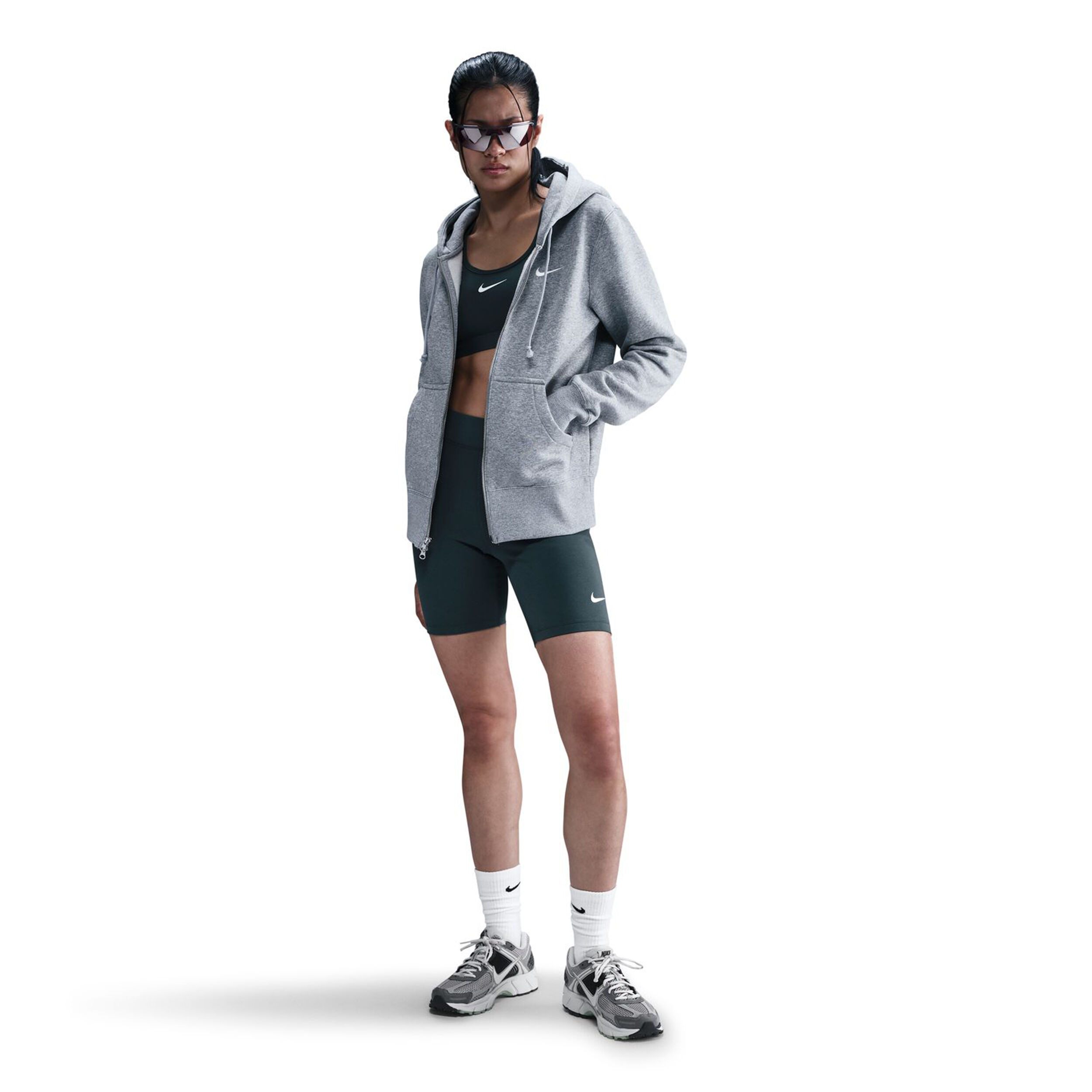 Nike Sportswear Phoenix Fleece Full-Zip Gilet En Coton Femmes - Gris