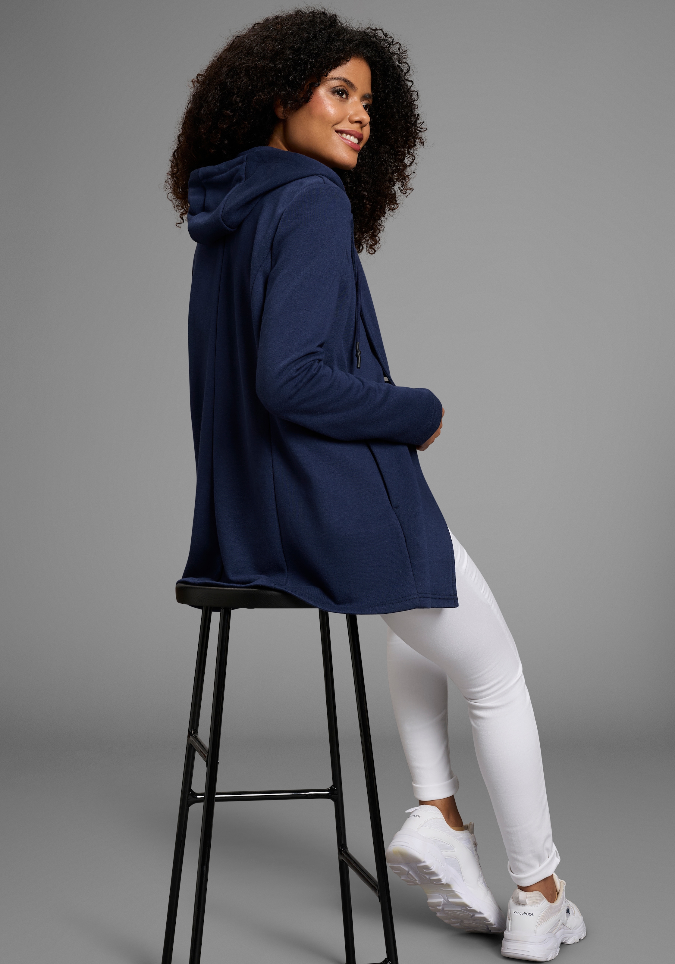 KangaROOS Sweatblazer , mit abknöpfbarer Kapuze