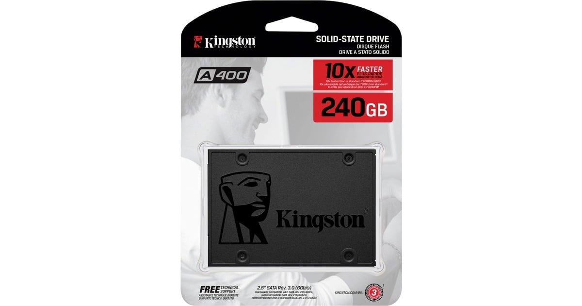 KingstonA400 240 GB SSD  (SA400S37/240G, SATA 600)