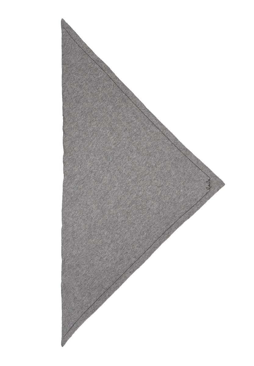 Lala Berlin  Triangle Solid M tørklæde - City/Middlegrey Melange