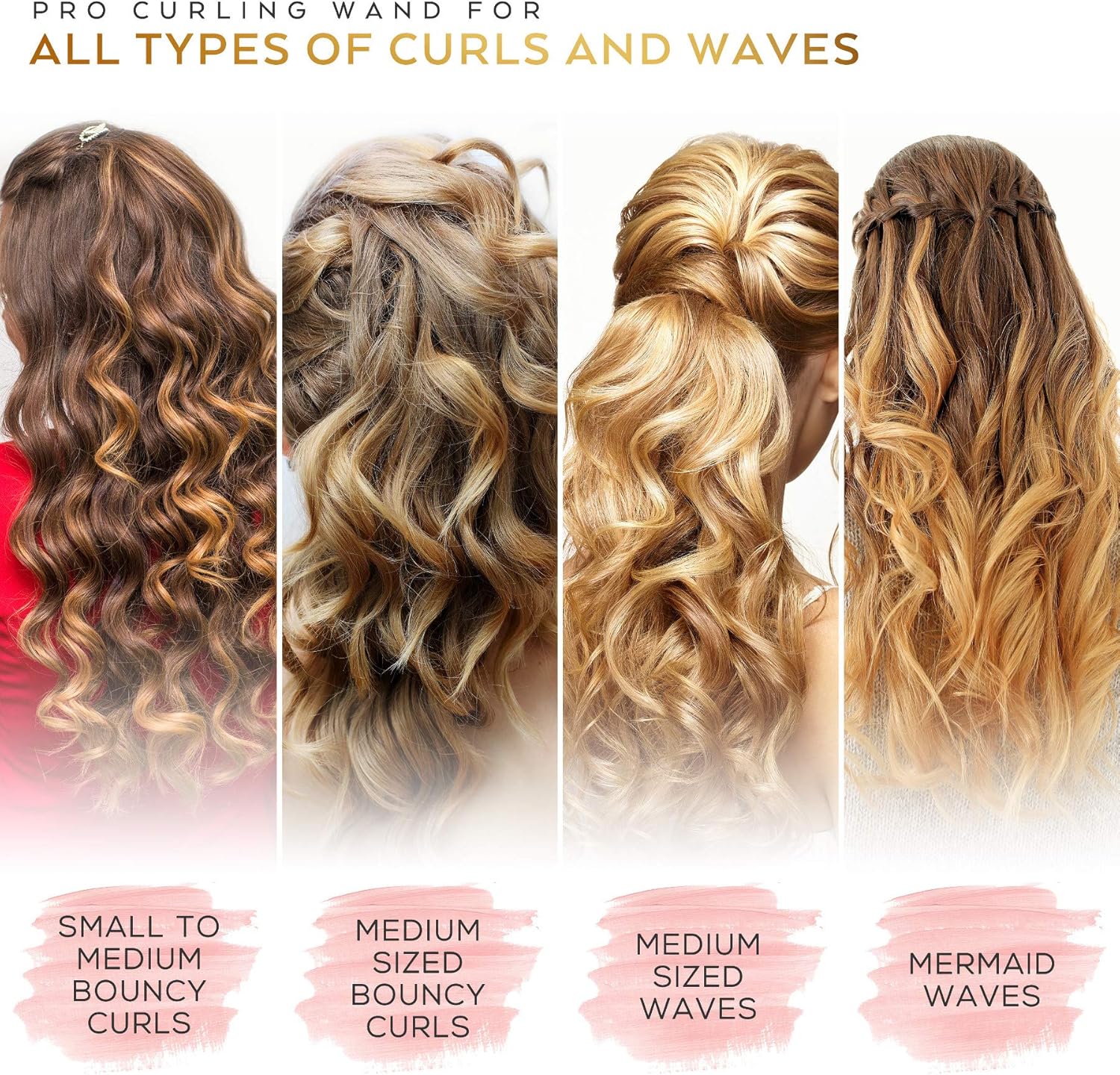 Golden Curl GL506 Boucleur de Cheveux Curl Fer a Friser Curly Professionnel pour tous types de cheveux - Garantie 5 ans (Allemagne)