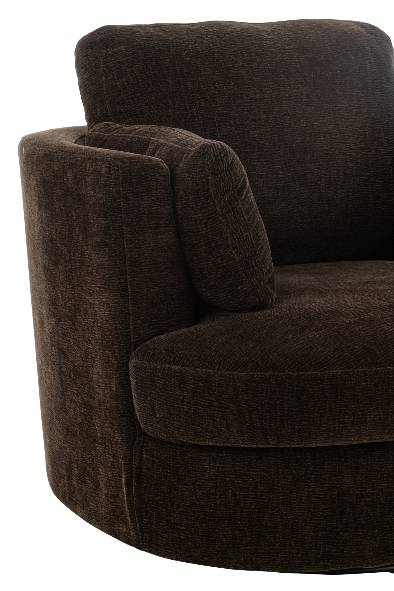 Fauteuil 360º donkerbruin
