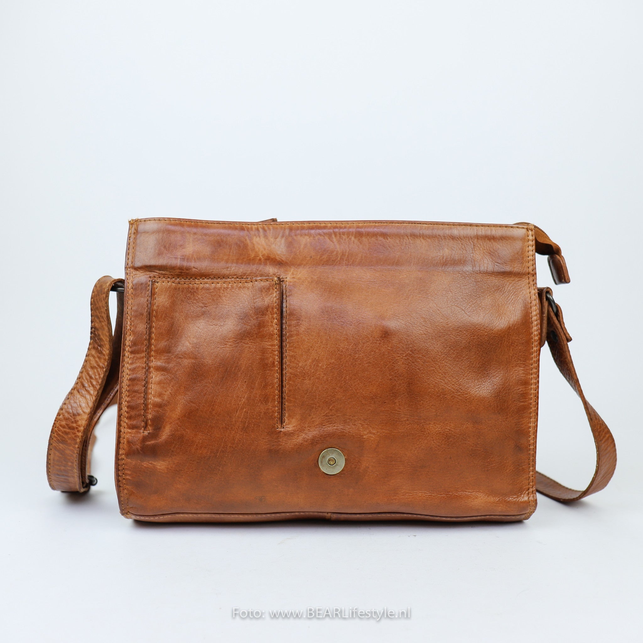 Schoudertas 'Hanna' cognac Cognac