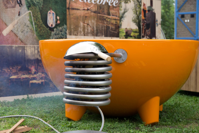 Weltevree Dutchtub Original hottub houtgestookt oranje