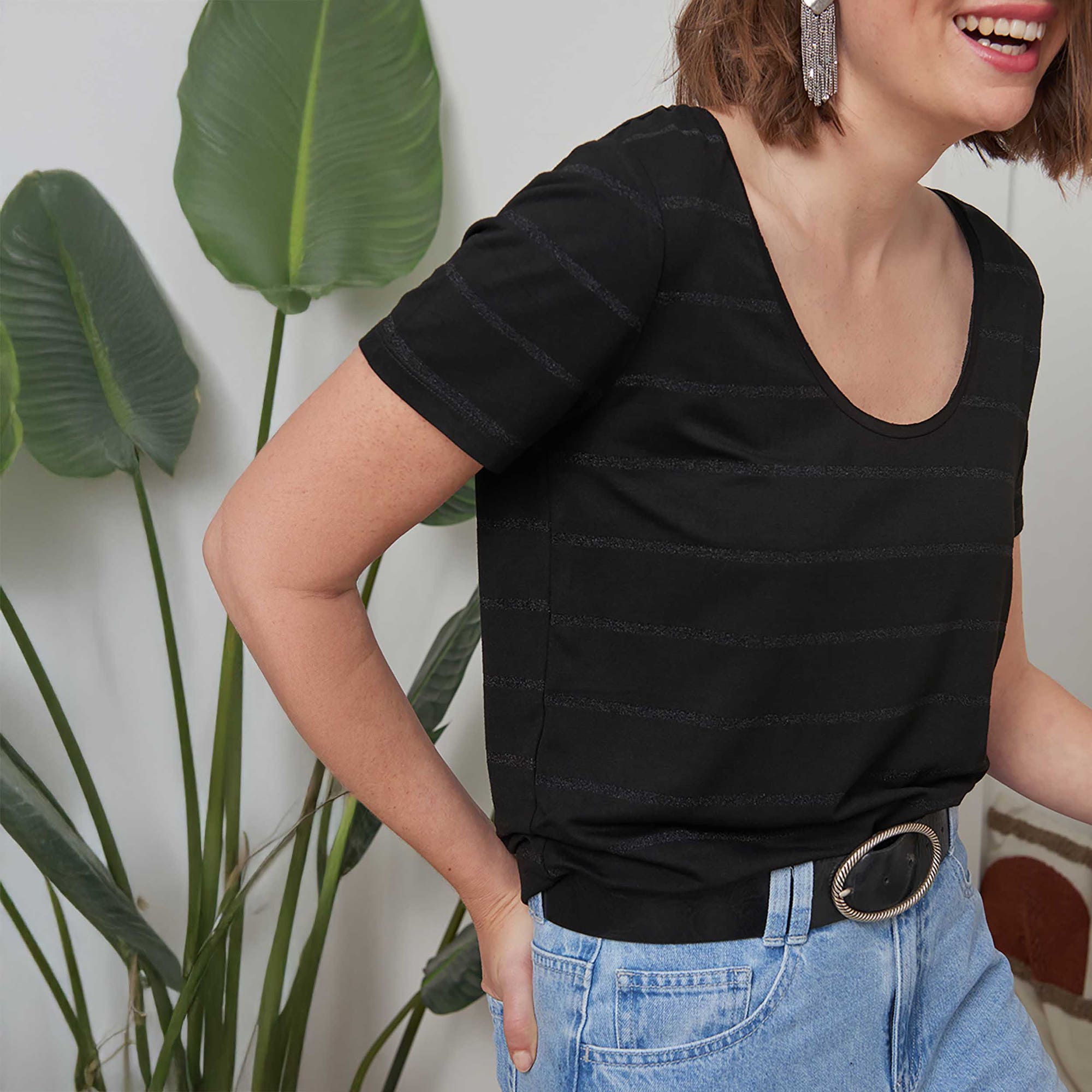 T-shirt Femme noir