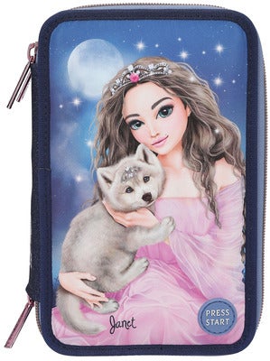 TOPModel Trippelpennal LED-lys Wolf