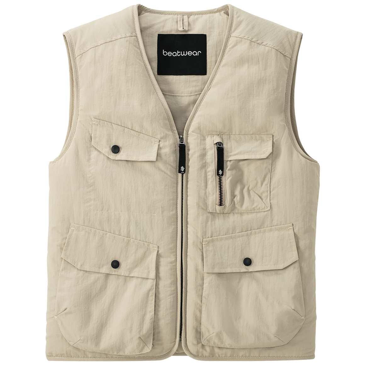 Beatwear Jungen Weste  leicht wattiert beige