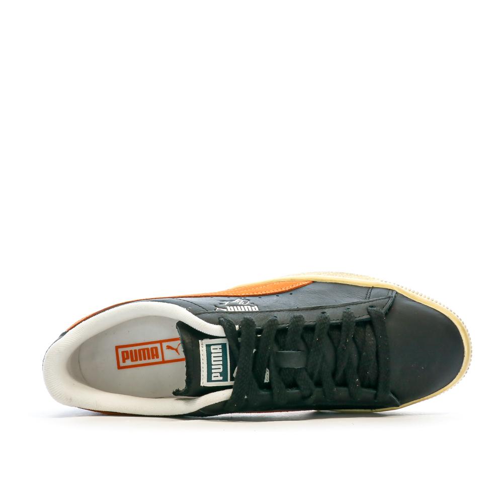 Puma Baskets Noir/Orange Homme Puma Clyde Vintag