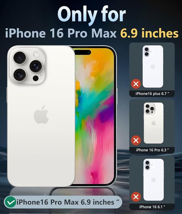 2-Pakning iPhone 16 Pro Max Skjermbeskytter i Herdet Glass
