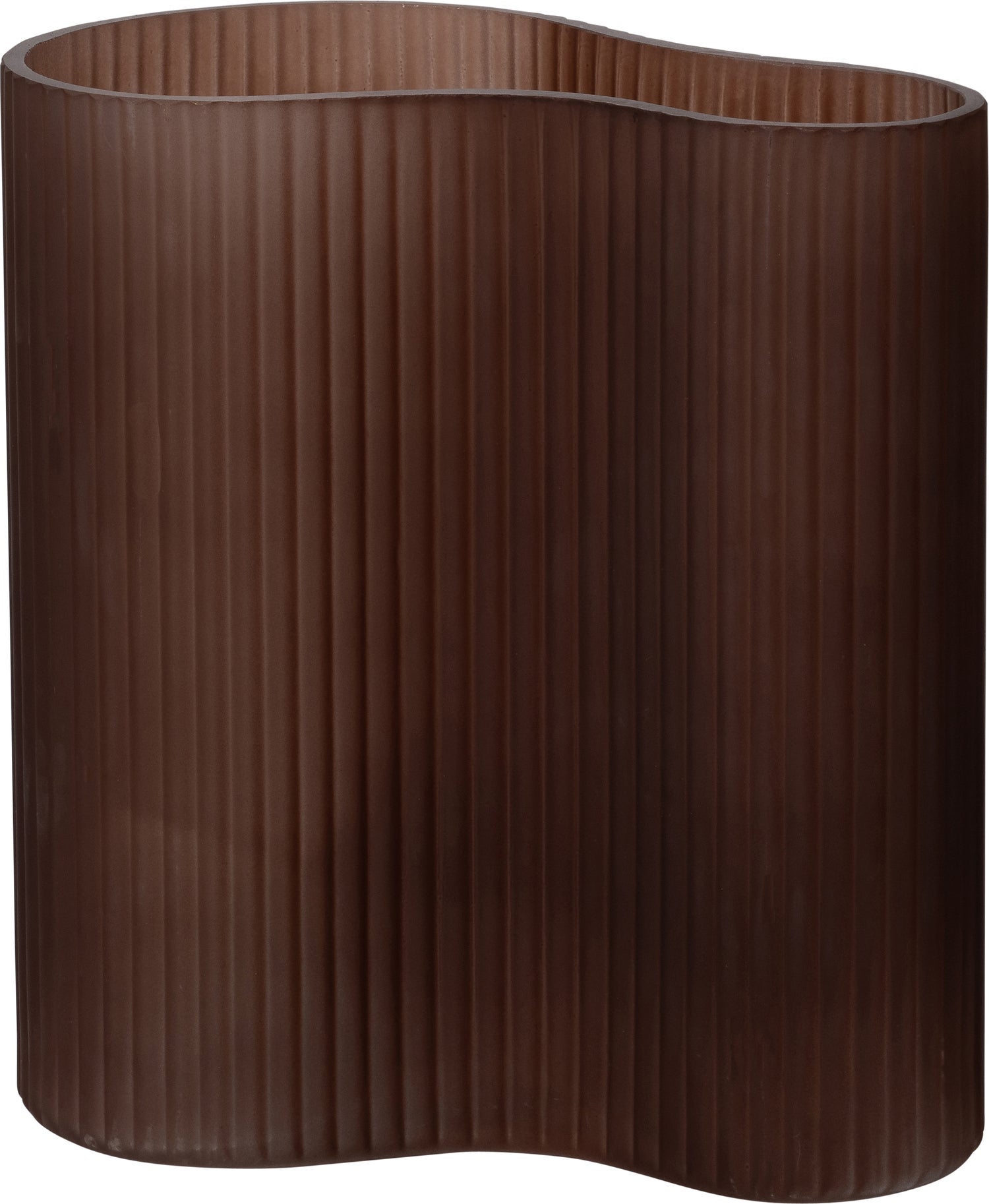 Intratuin vaas Abba bruin 16 x 10 x 31 cm