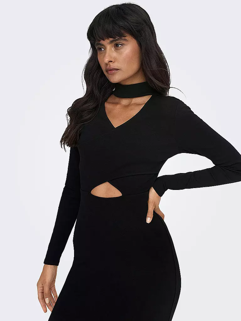 ONLY Midikleid ONLINA schwarz