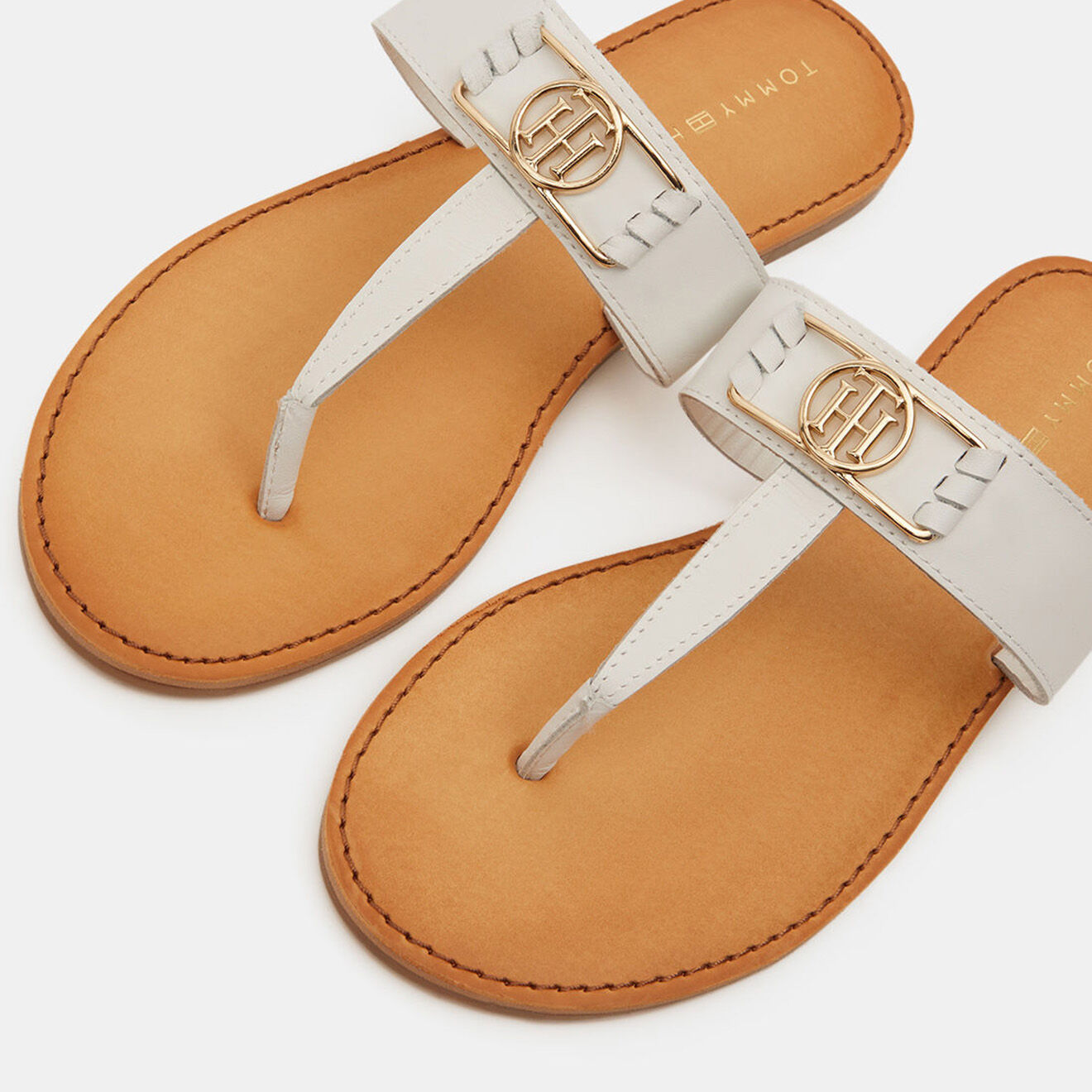 Tommy Hilfiger Sandales Th Hardware blanches