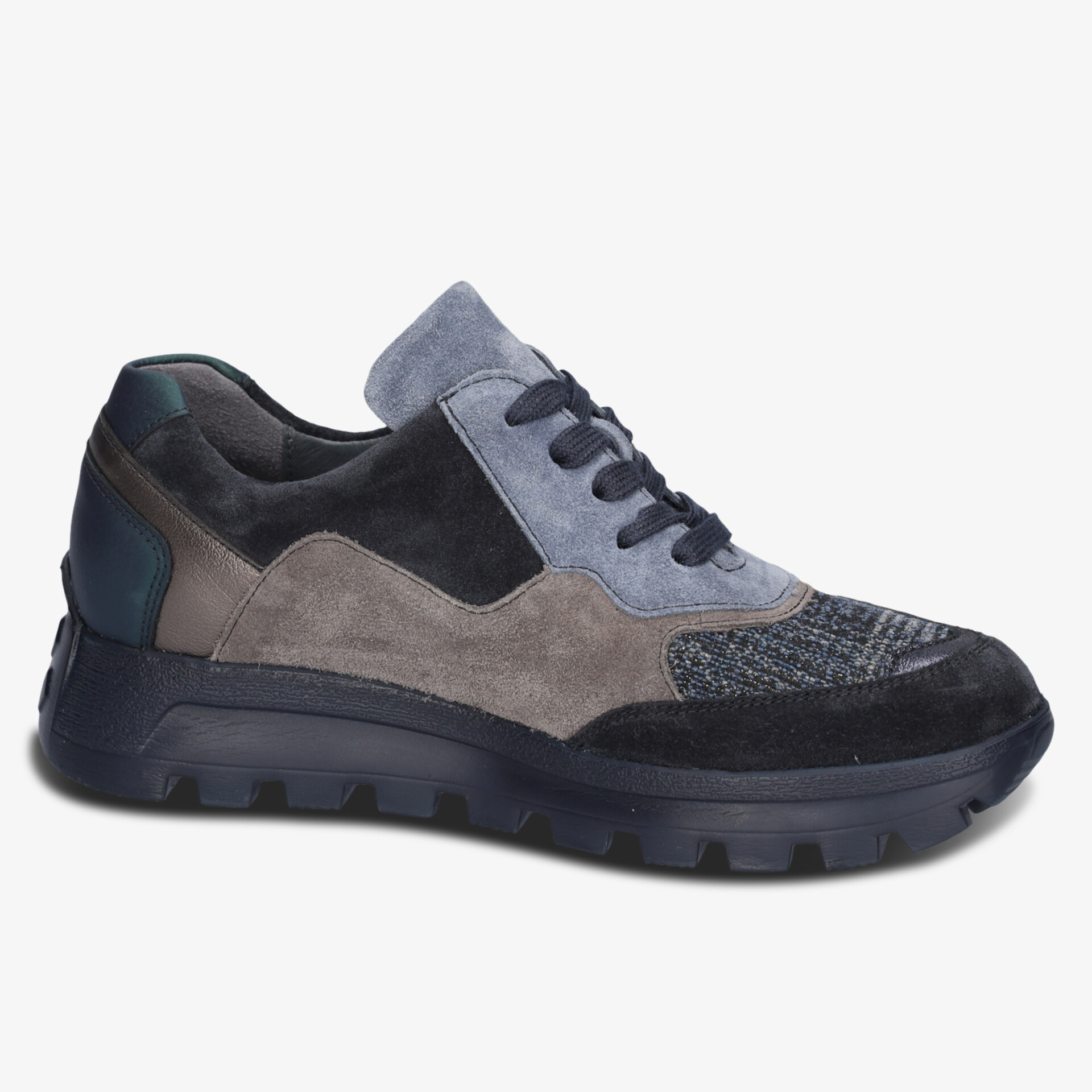 waldläufer Damen Halbschuhe blau