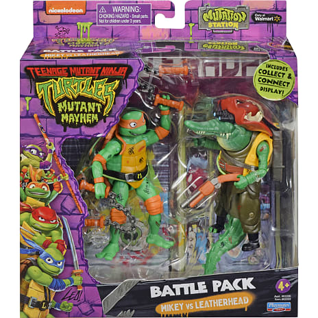 Turtles mayhem mutant good vs bad 2-pack - assorteret