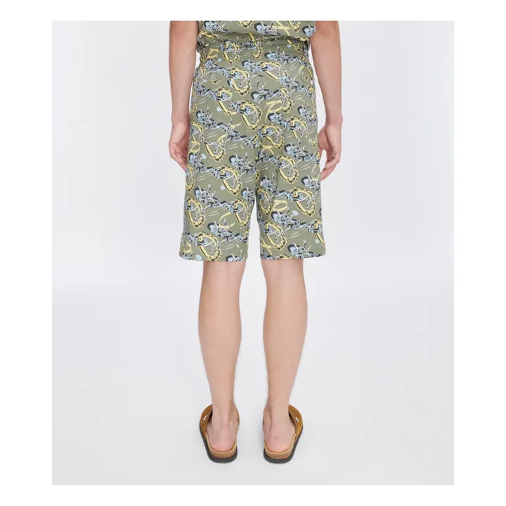 A.P.C. Short Vince Imprimé | Vert kaki