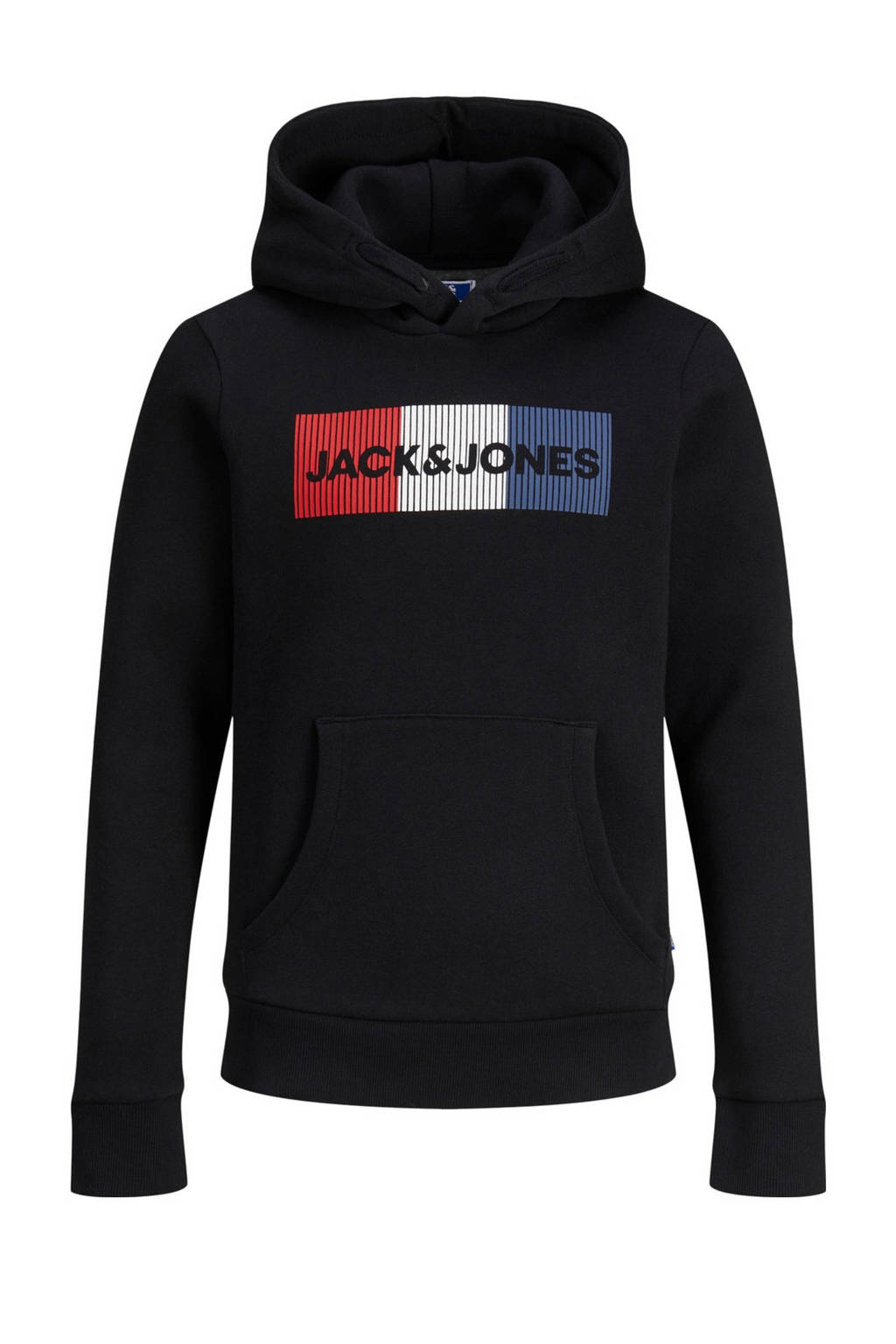 JACK & JONES hoodie JJECORP met logo zwart