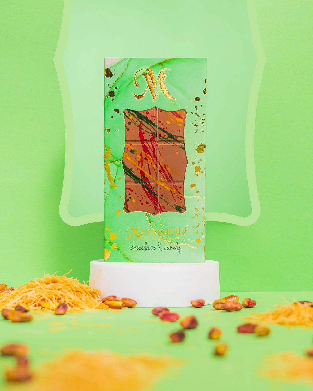 Merivalde  Premium Dubai Schokolade 200g + GRATIS 30 g Dubai Schokolade