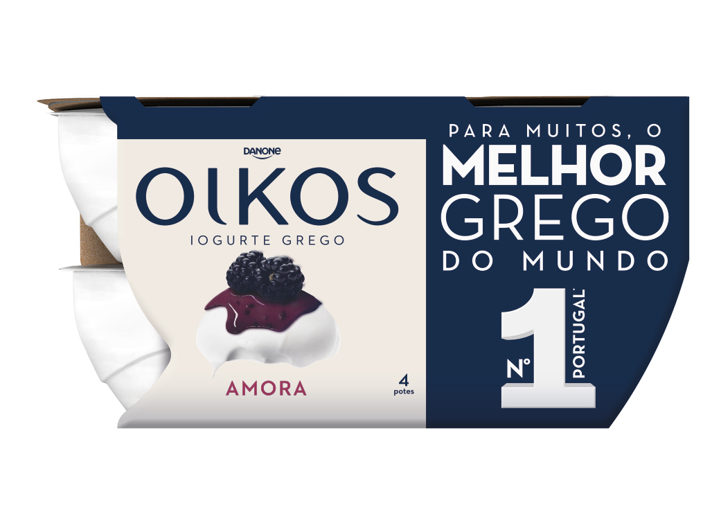 IOGURTE OIKOS DANONE GREGO AMORA 4X110G