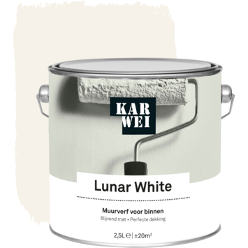 KARWEI muurverf RAL 9010 lunar white mat 2,5 liter