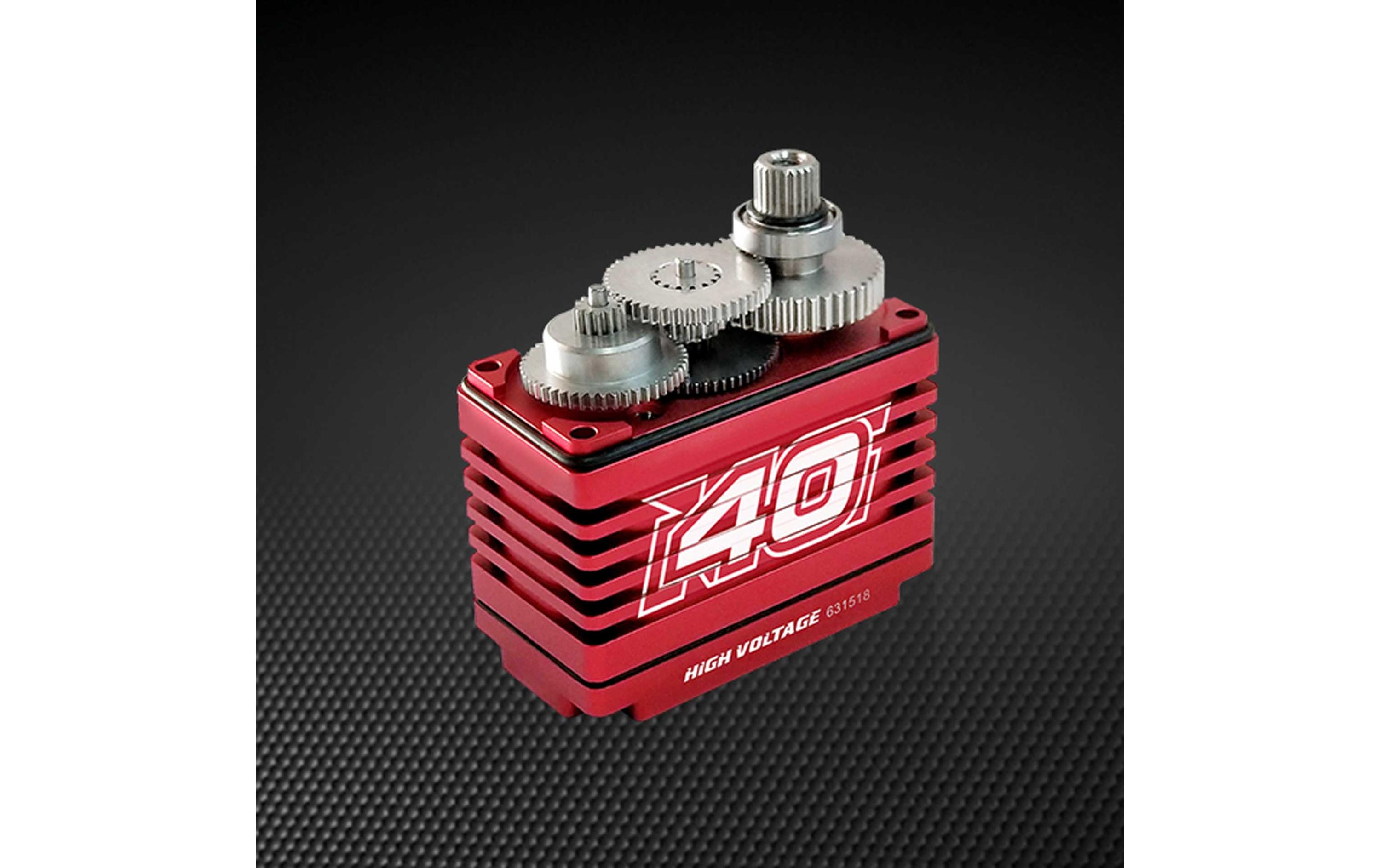 Servo A-40CHV, 40 kg Digital HVHighend Standard Servo mit Coreless Motor und Aluminium Gehäuse