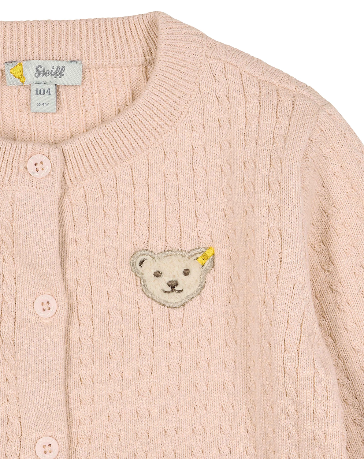 Strickjacke TEDDY in seashell pink
