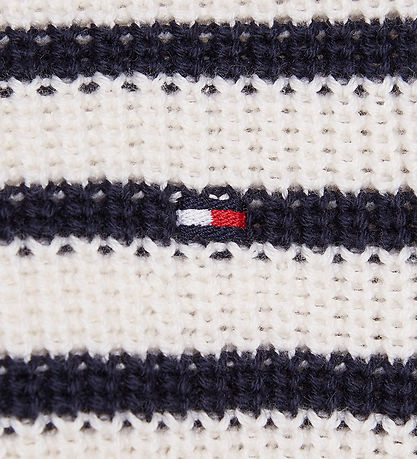 Tommy Hilfiger Bluse - Strick - Essential Stripe - Alt White