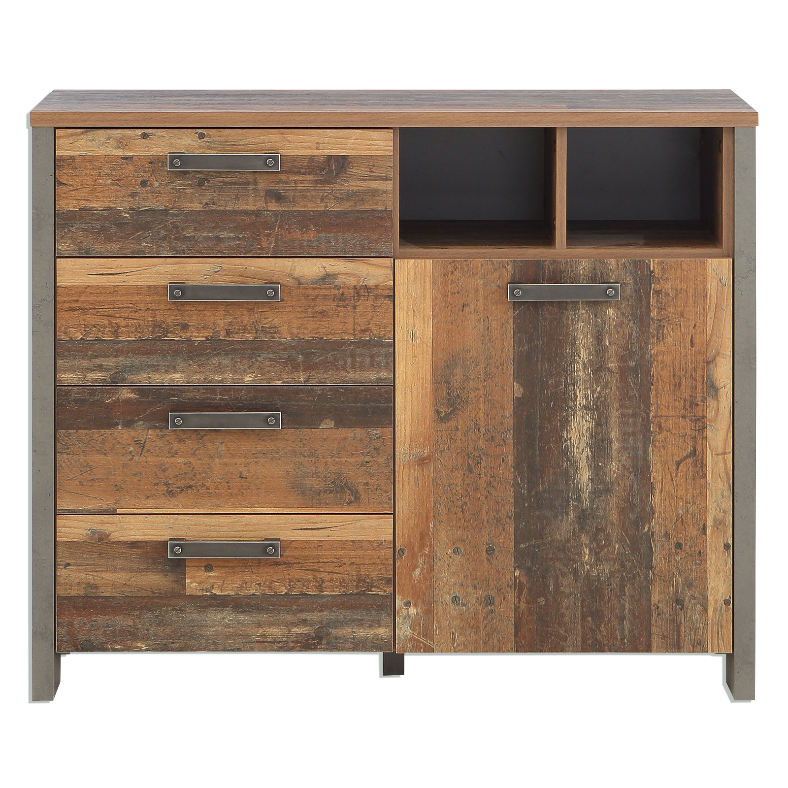 Kommode - Old Wood Vintage - 1 Tür - 107 cm breit