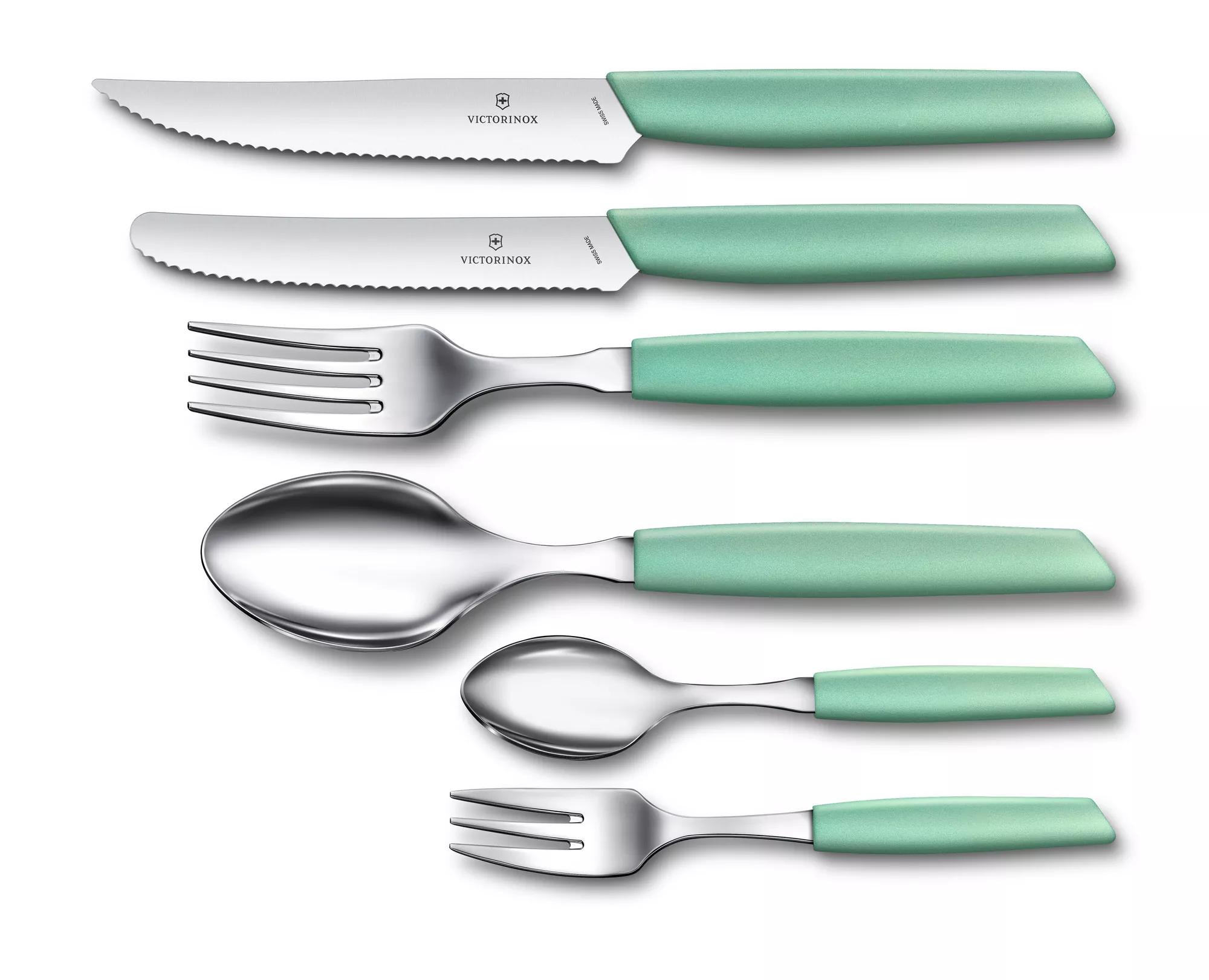 Swiss Modern Steakmesser-mint-green