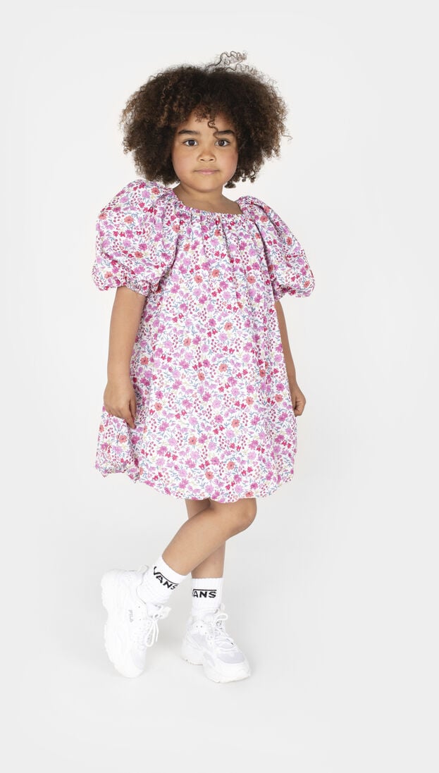 Salty Stitch roze salty stitch mini jurk ballon jurk - flower