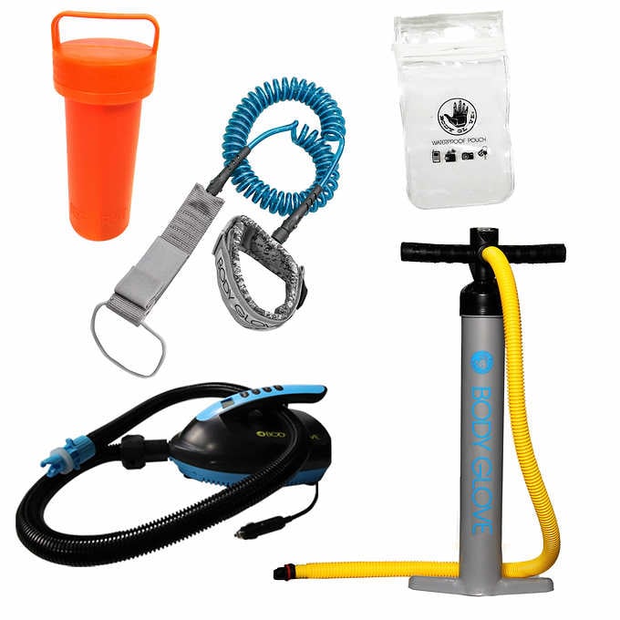 Pacote de prancha de stand-up paddle inflável dupla Body Glove Tandem de 15 pés para 2 pessoas