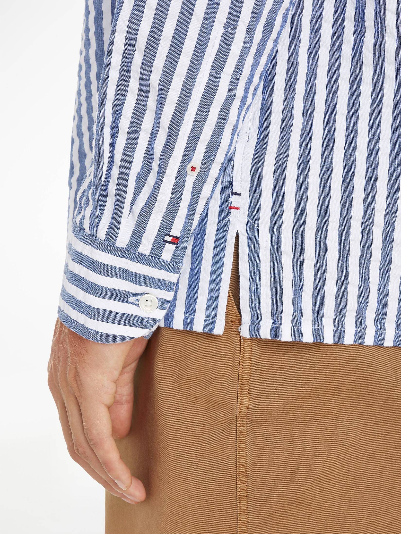 Tommy Hilfiger| Herren Hemd OXFORD SEERSUCKER Langarm