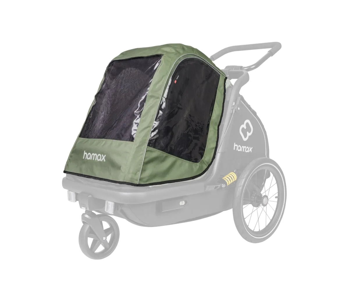 Hamax Rain Cover M (Pluto) Green/Black