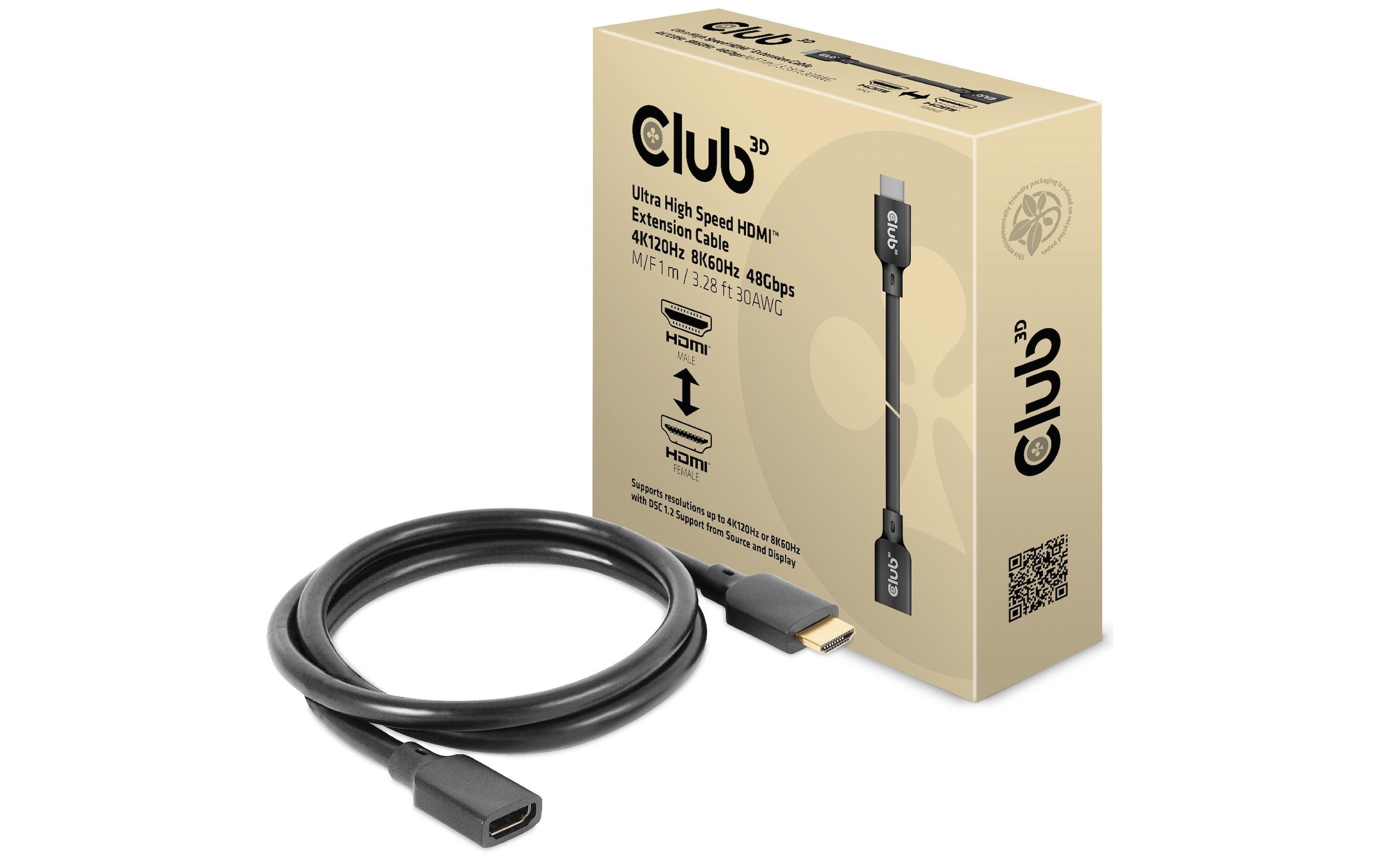 Verlängerungskabel CAC-1322 HDMI - HDMI, 1 mUltra High Speed HDMI Verlängerungskabel