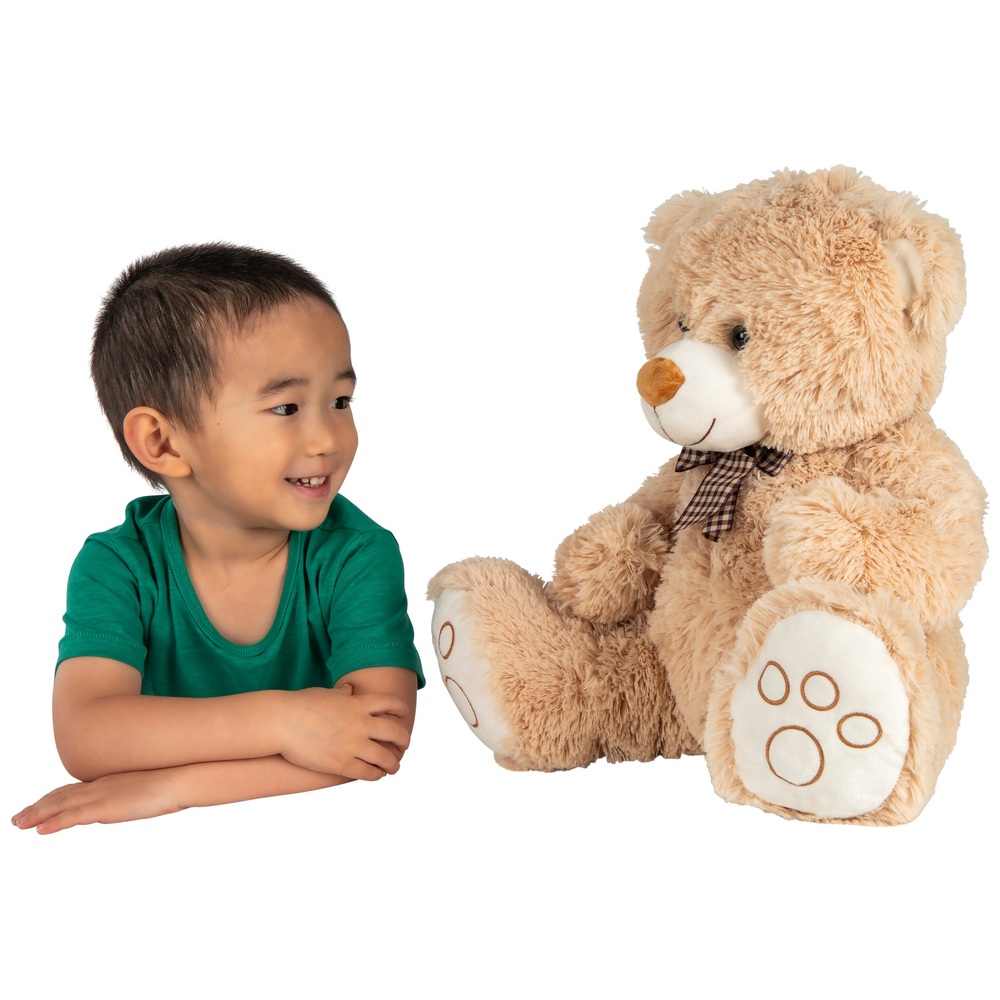 43 cm großer sitzender Teddybär – Braun
