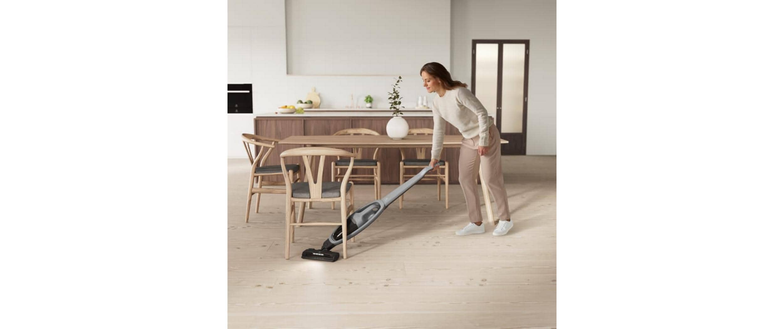 Akku-Hand- und Stielsauger ES52AB21UG Grau/Schwarz<br>Kabelloser Staubsauger im handlichen Standdesign