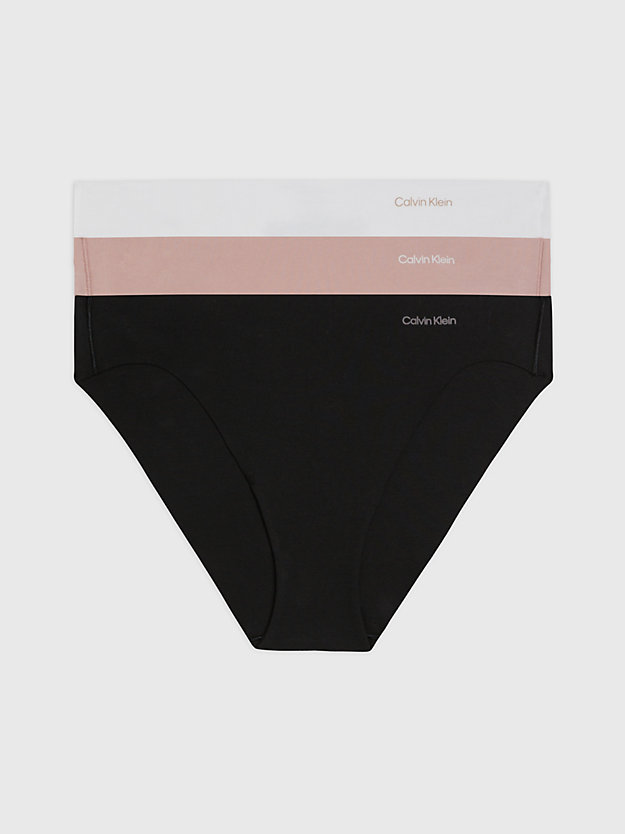 Conjunto de 3 Calcinhas Bikini Invisíveis de Algodão