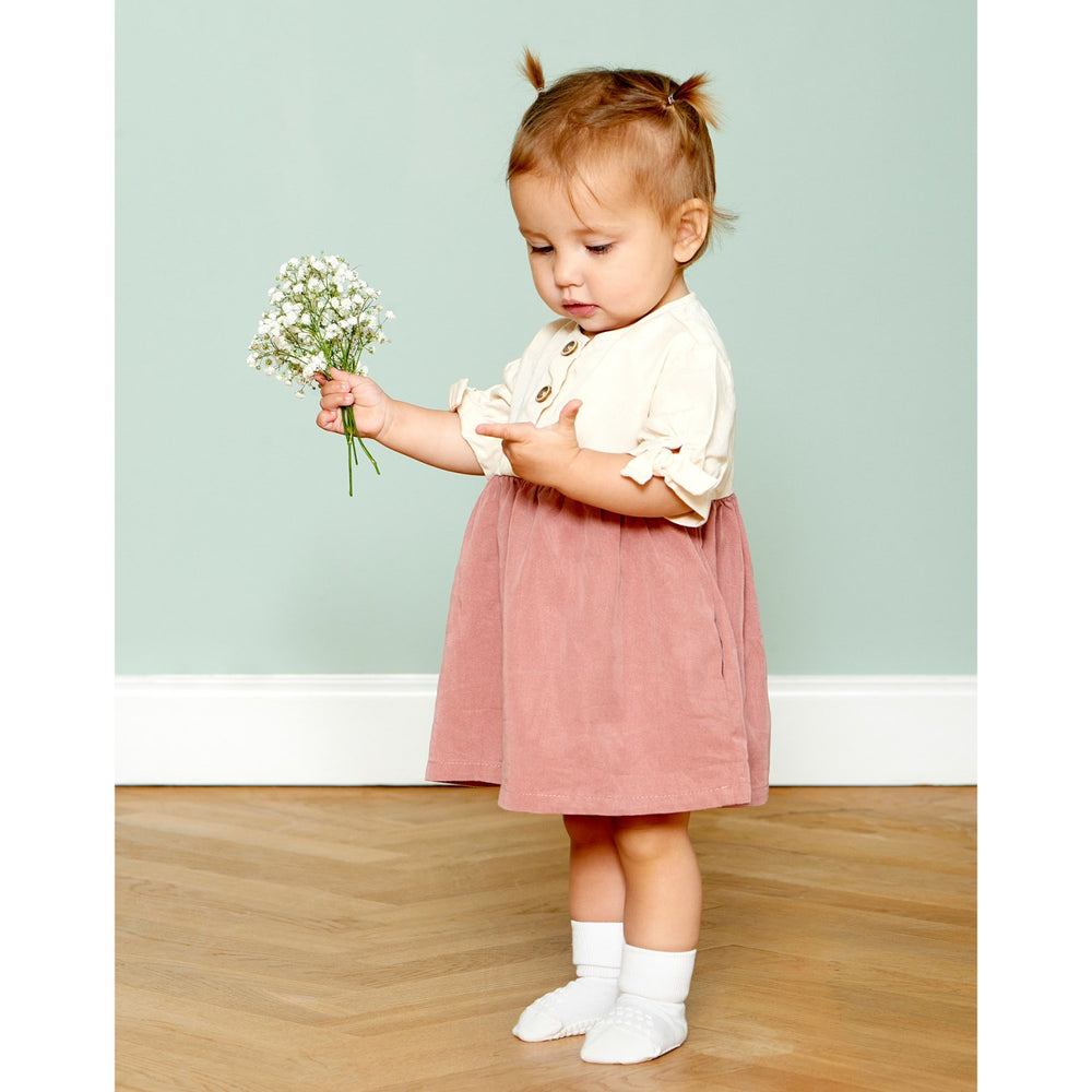 Køb Gobabygo Off White Non-Slip Strømper Bambus