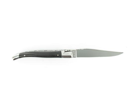 Laguiole 10 cm Fleur de Diamant - Ebène - 2 mitres Couteau de poche par Laguiole en Aubrac