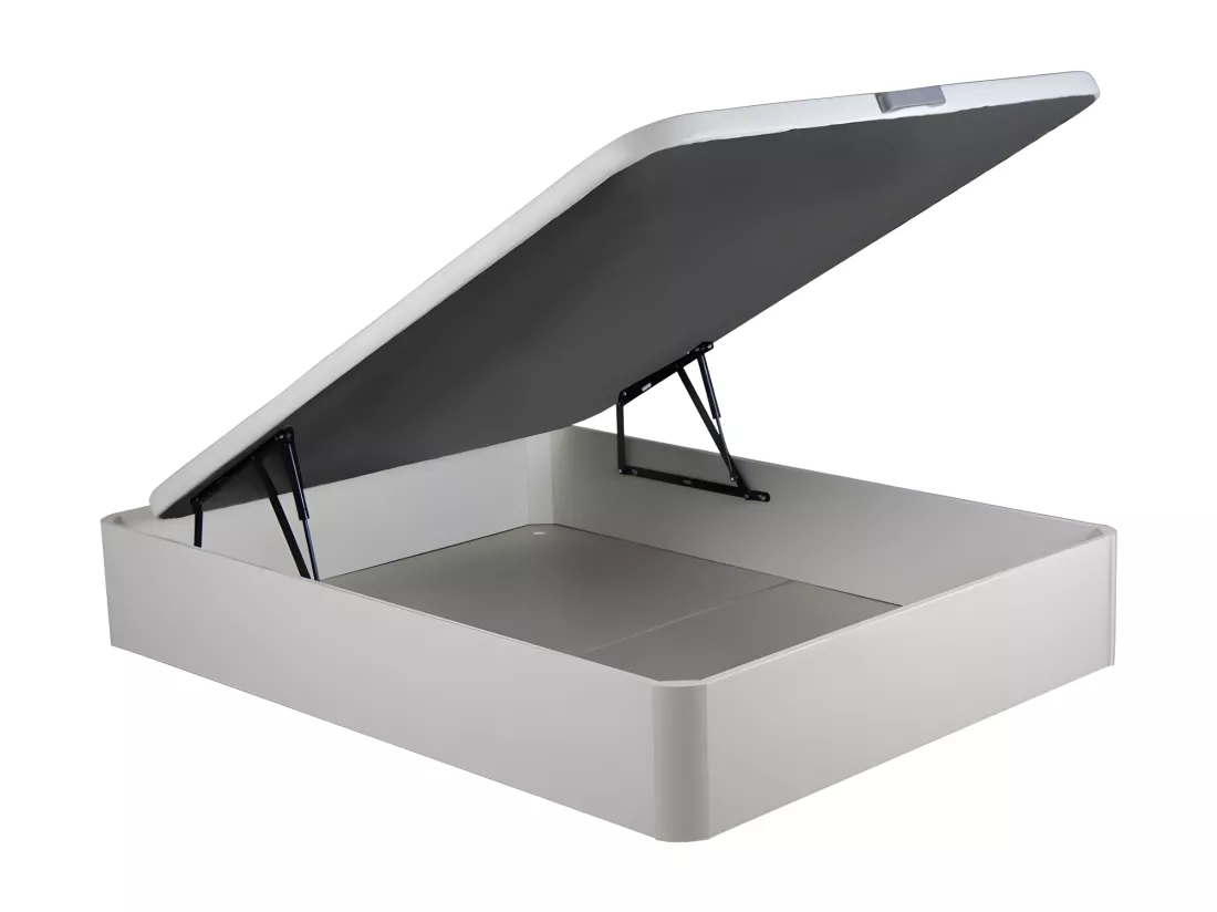 Sommier coffre 160 x 200 cm en simili - Blanc mat - ONIRY de YSMÉE