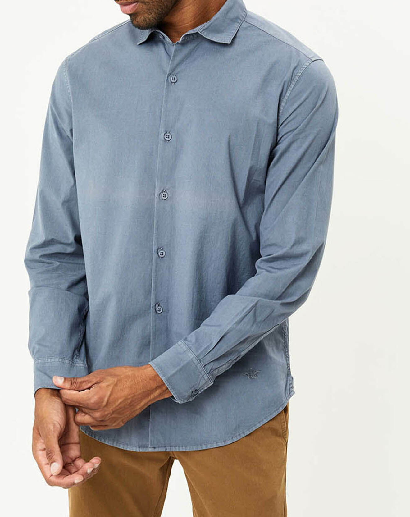 Dockers Chemise WaterLess Alpha Spread Colla bleue