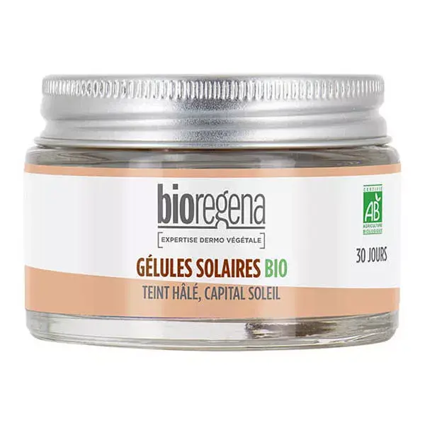 Cápsulas de protetor solar orgânico Bioregena - 30 cápsulas
